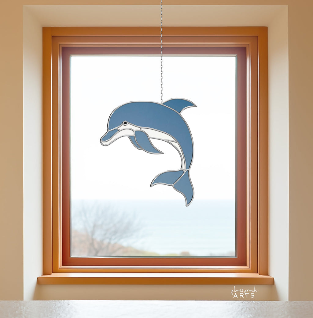 Dolphin Stained Glass Pattern
