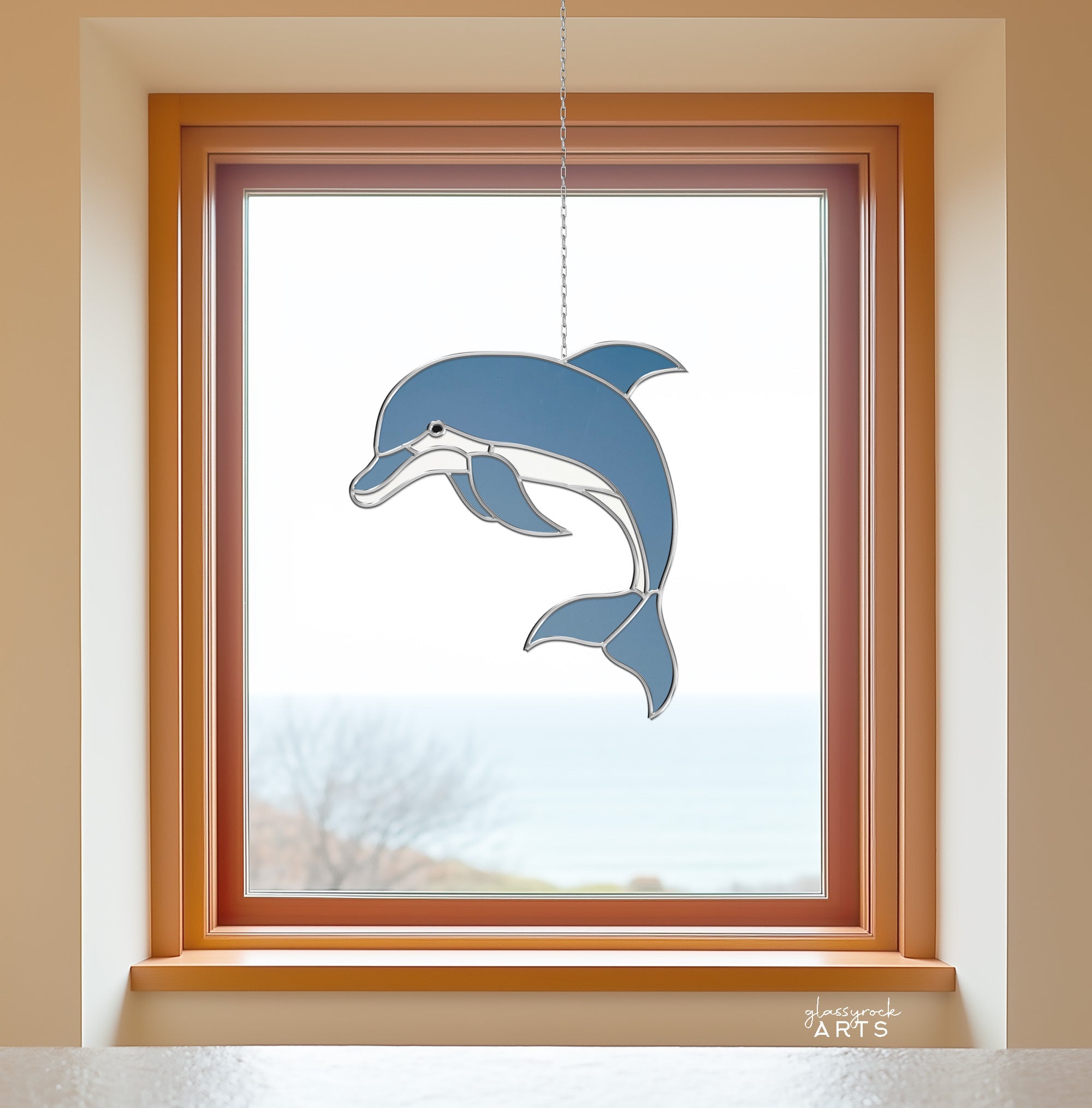 Dolphin Stained Glass Pattern
