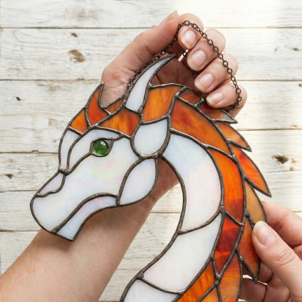 Dragon Stained Glass Pattern