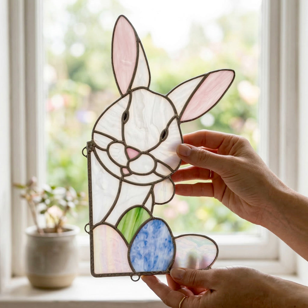 Easter Bunny Stained Glass Rabbit Pattern