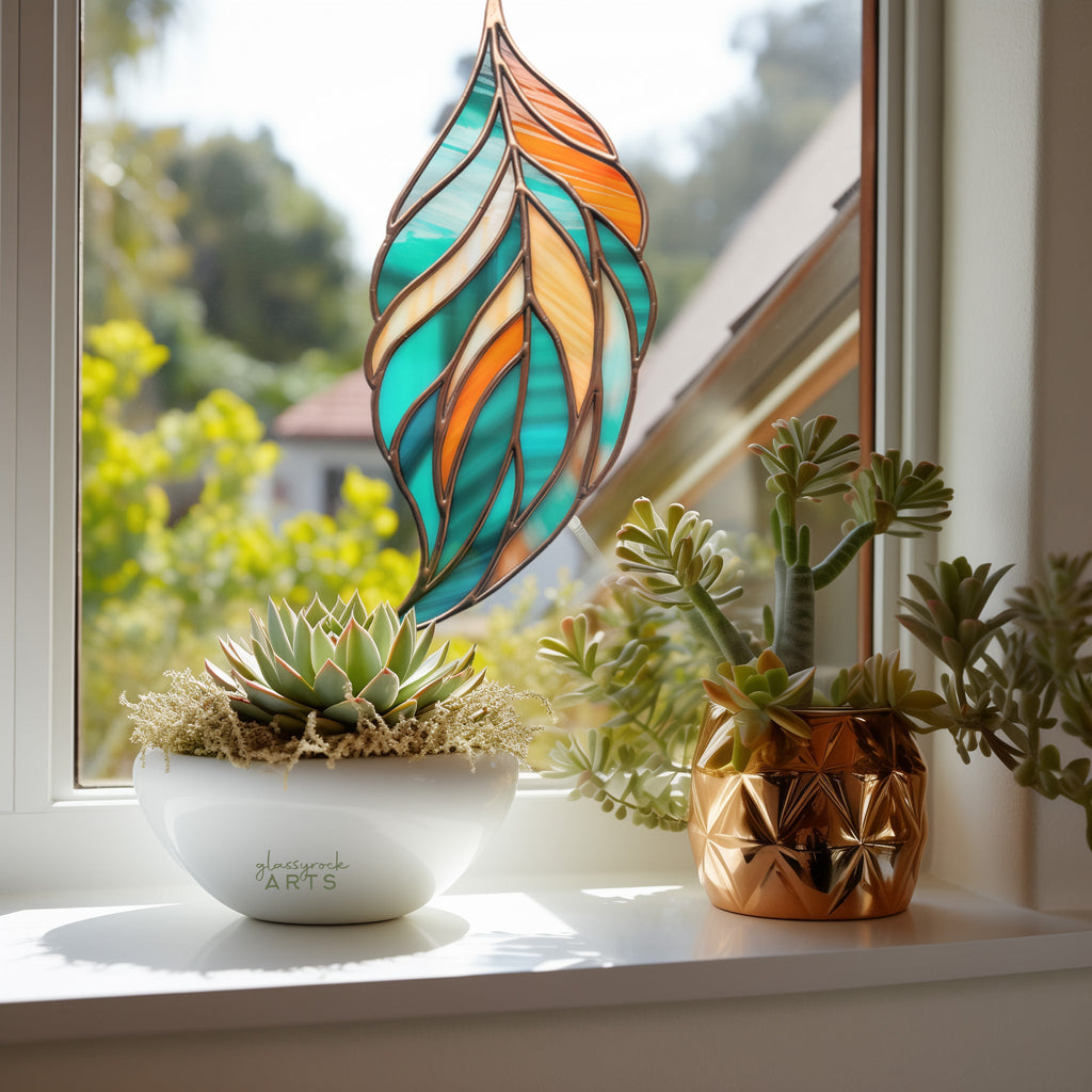 Feather Stained Glass Patterns