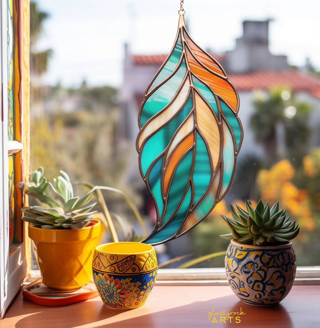 Feather Stained Glass Patterns