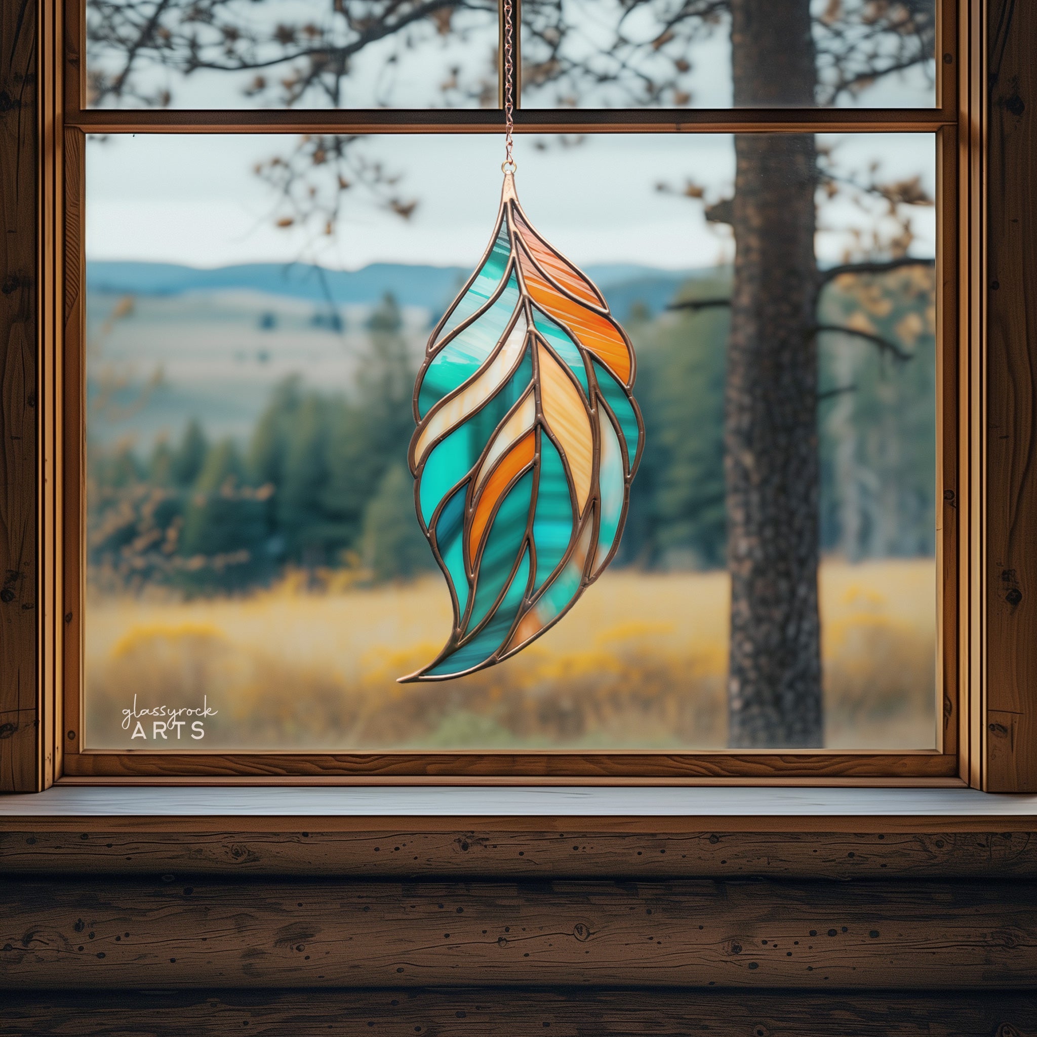 Feather Stained Glass Patterns
