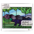 Forest Bear Stained Glass Panel Pattern