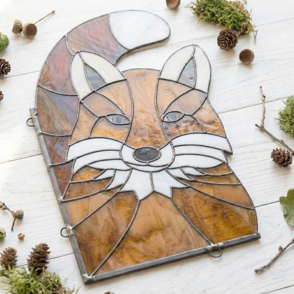 Fox Buddy Stained Glass Pattern