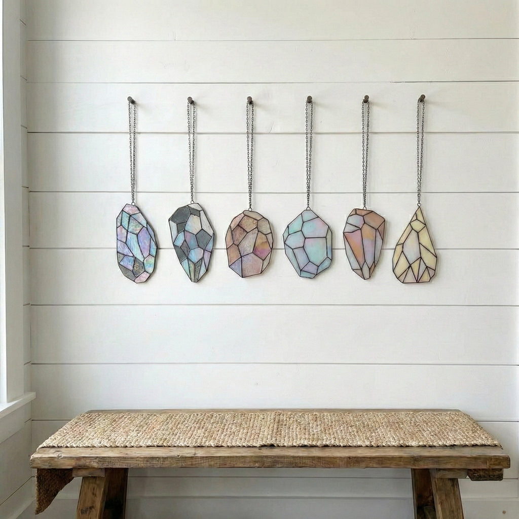 Easy Stained Glass Gems Patterns, 6-Pack