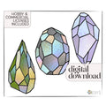 Easy Stained Glass Gems Patterns, 3-Pack PDF & PNG