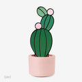 Gemstone Cactus Stained Glass Pattern