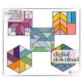 Beginner Geometric Stained Glass Pattern Pack of 5