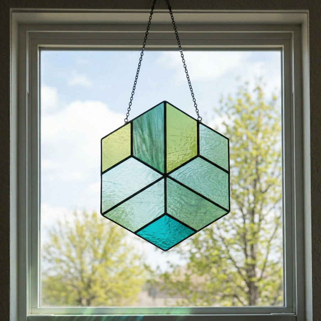 Easy Hexagon Beginner Stained Glass Pattern