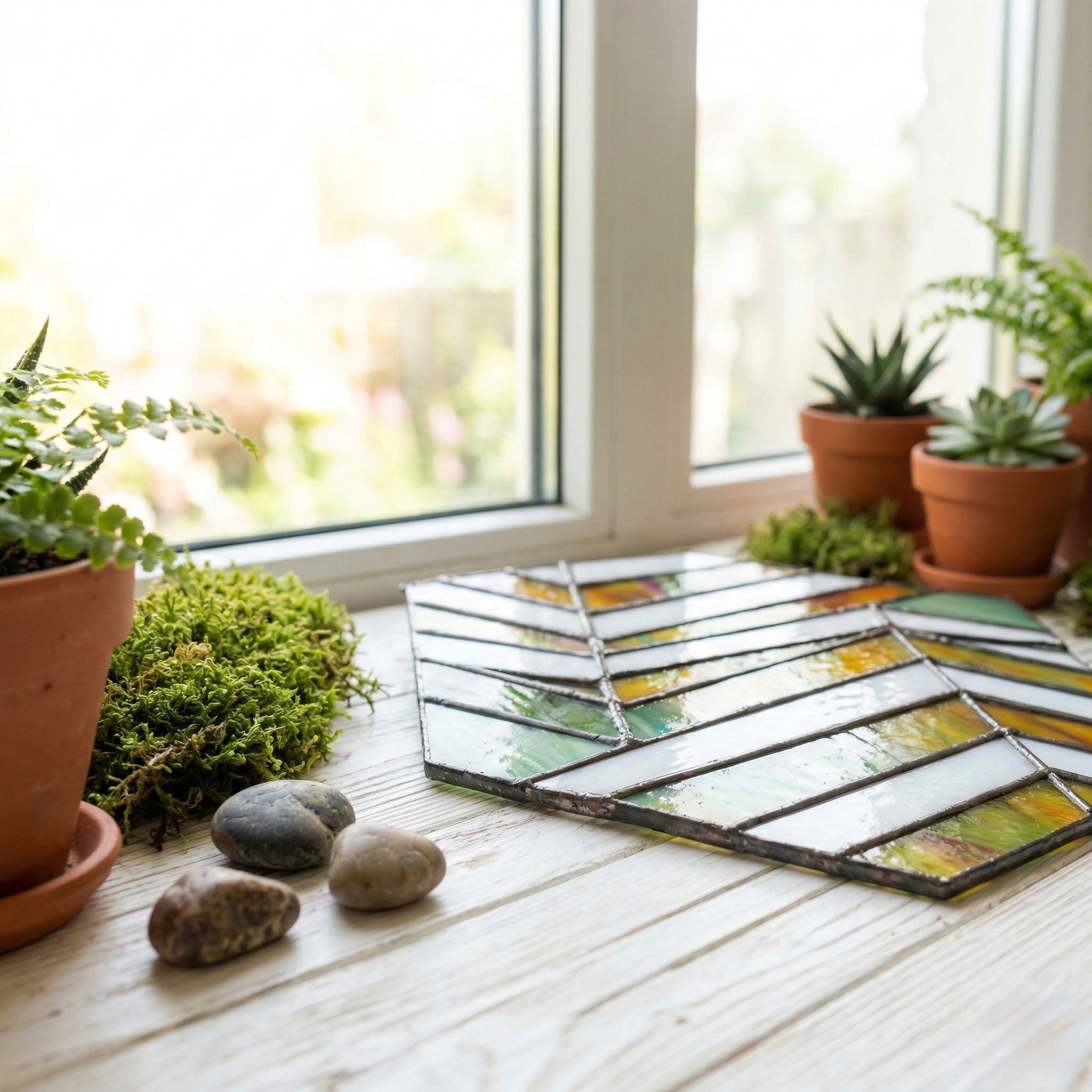Hexagon Beginner Stained Glass Pattern