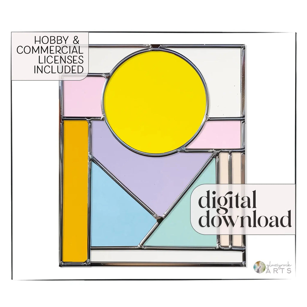 Stained Glass Sunrise Pattern for Beginners