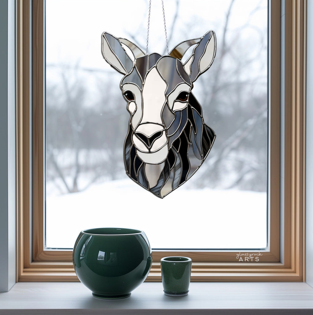 Goat Stained Glass Pattern
