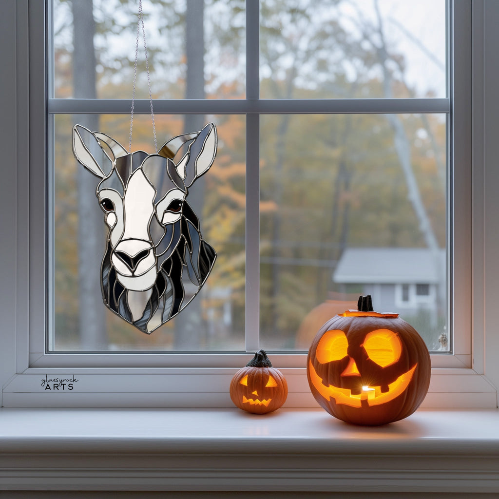 Goat Stained Glass Pattern