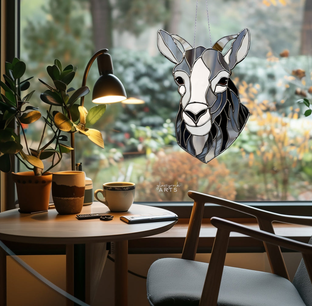 Goat Stained Glass Pattern