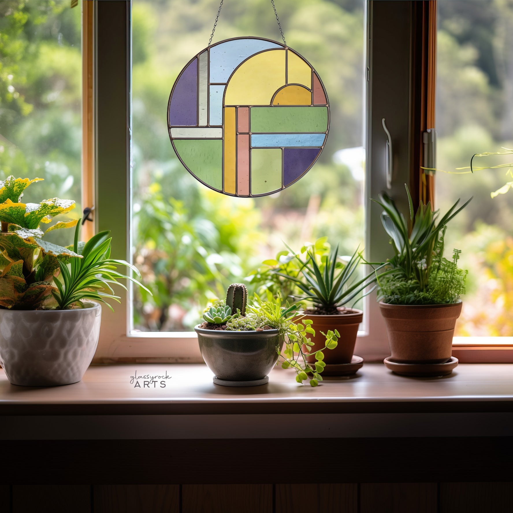 Groovy Round Stained Glass Pattern