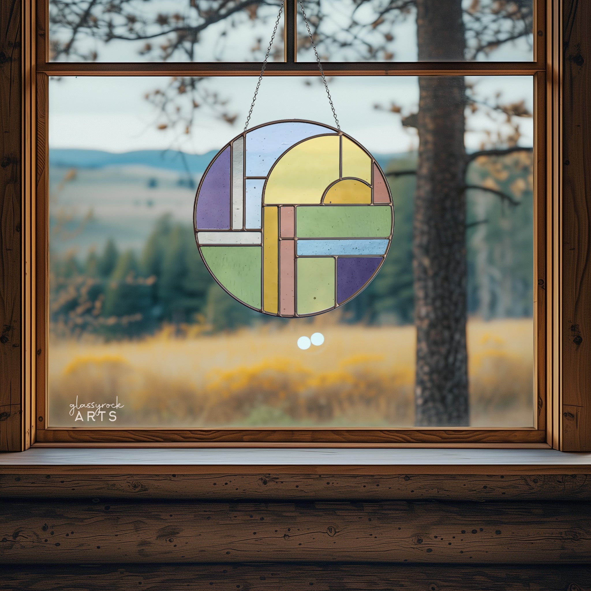 Groovy Round Stained Glass Pattern