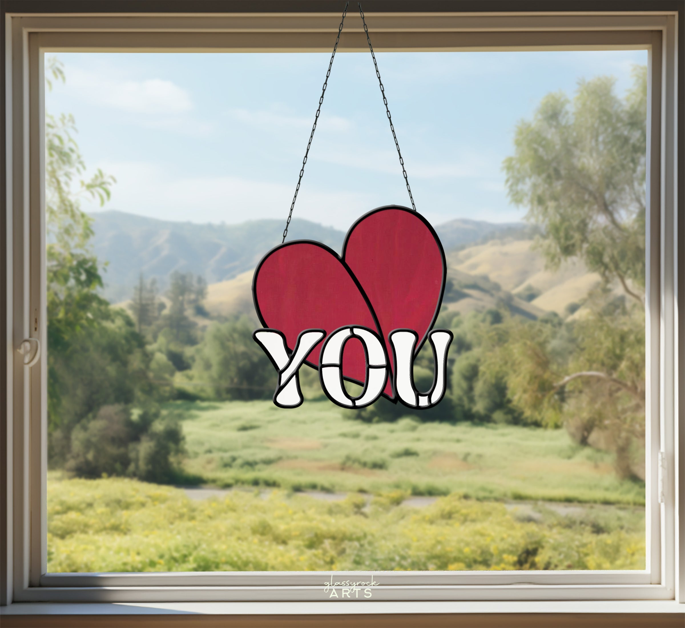 Heart You Stained Glass Pattern