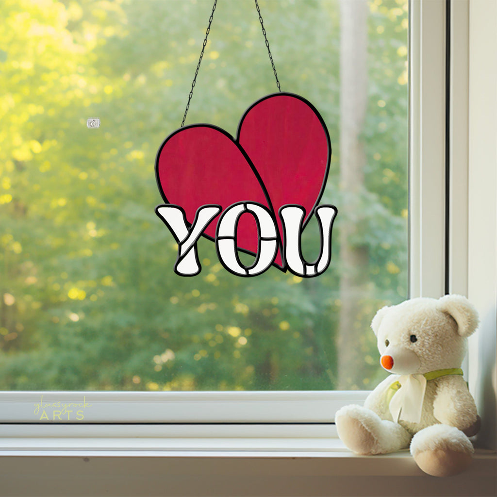 Heart You Stained Glass Pattern