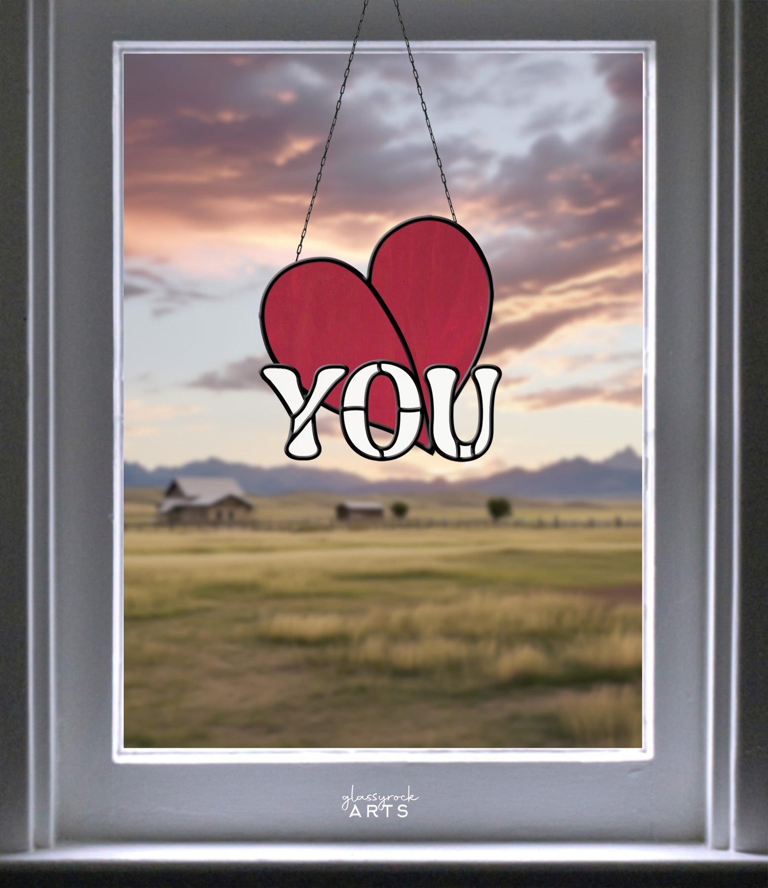 Heart You Stained Glass Pattern
