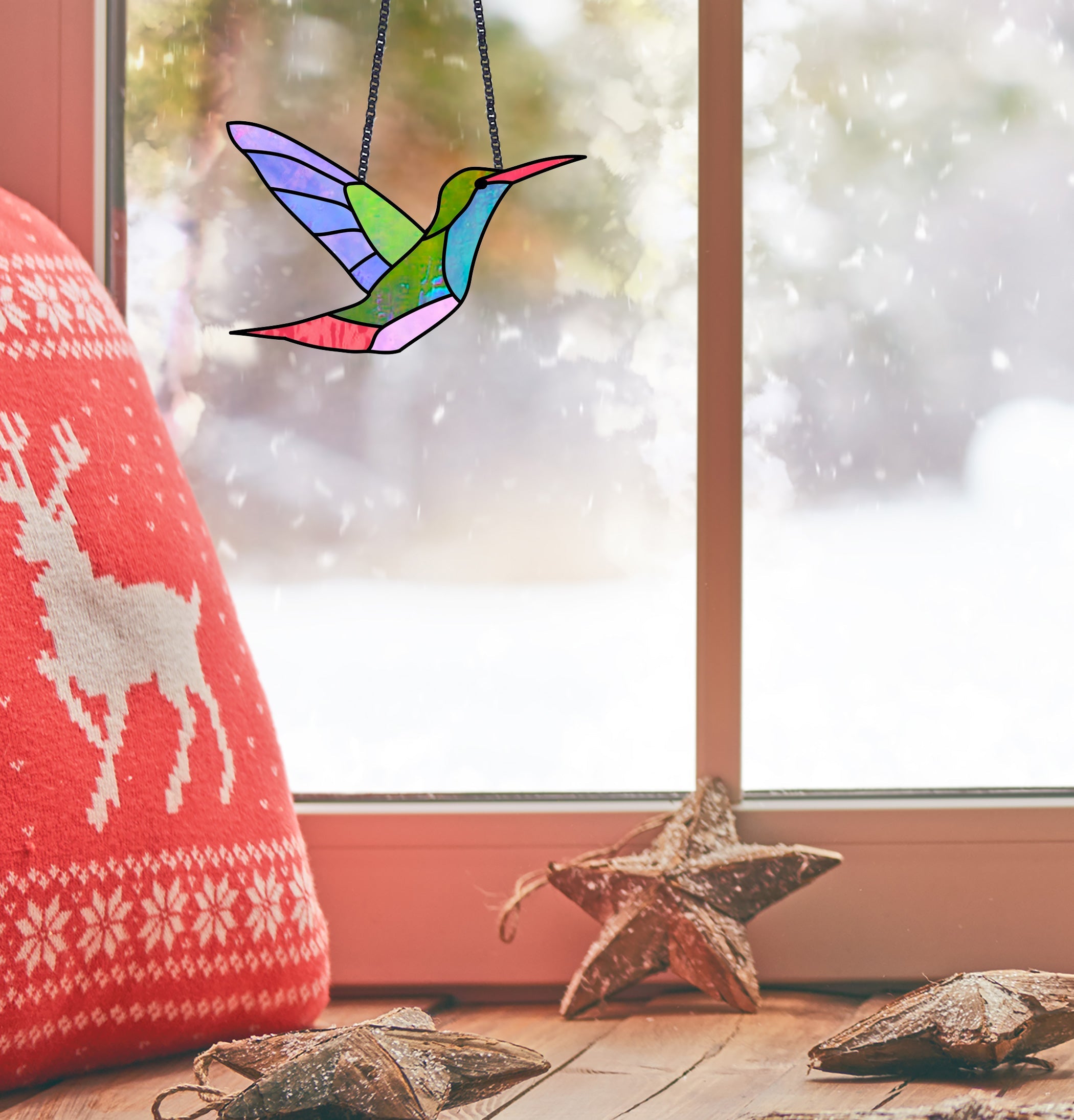 Hummingbird Stained Glass Pattern