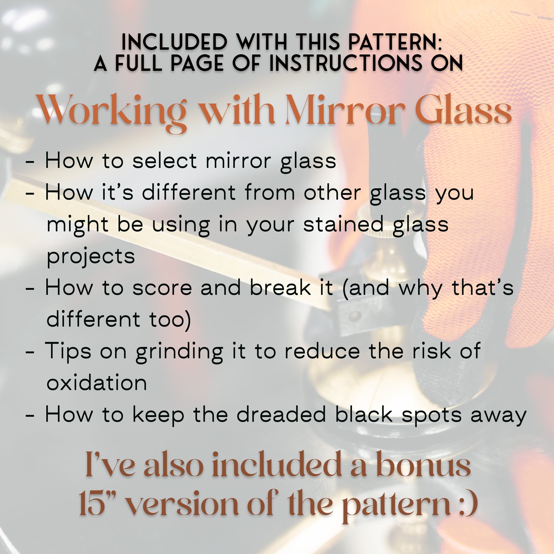 Red Rocks Landscape Mirror Stained Glass Pattern