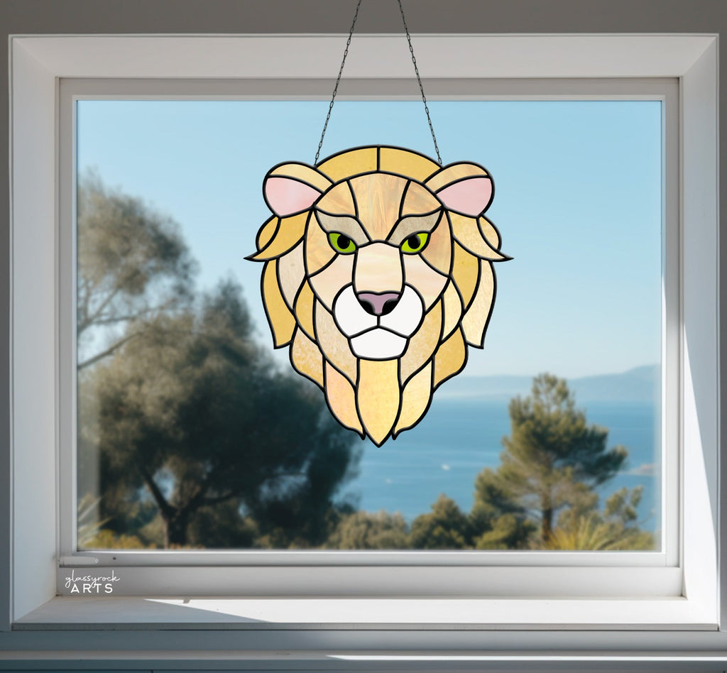Lion Stained Glass Pattern