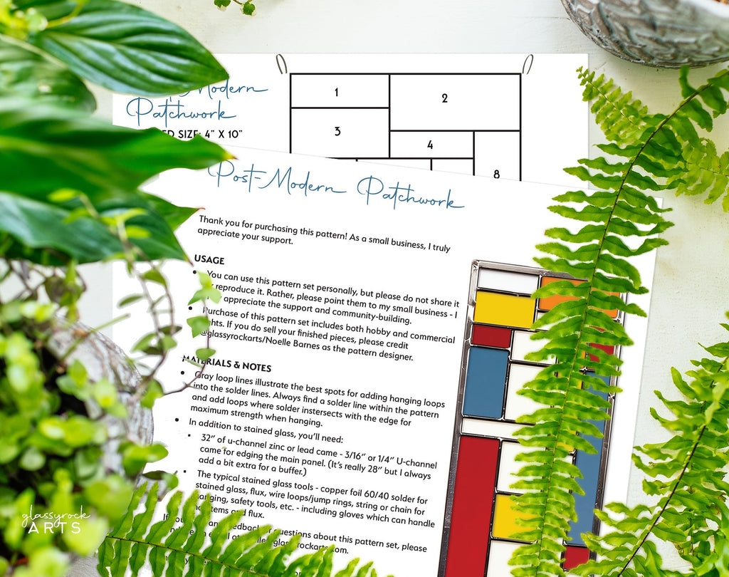 Patchwork Beginner Stained Glass Pattern