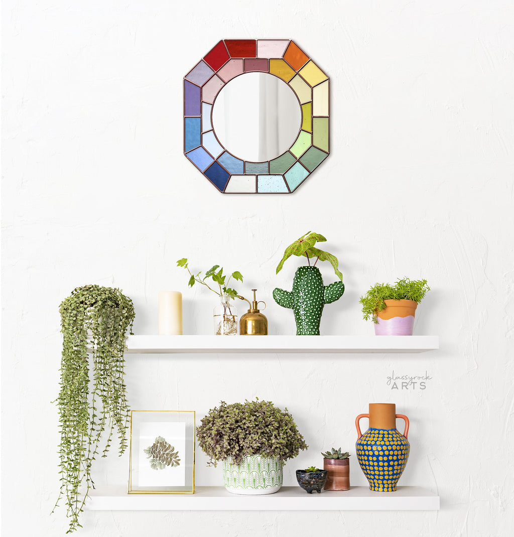 Octagon Mirror Stained Glass Pattern