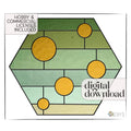 Ombre Hexagon Stained Glass Pattern