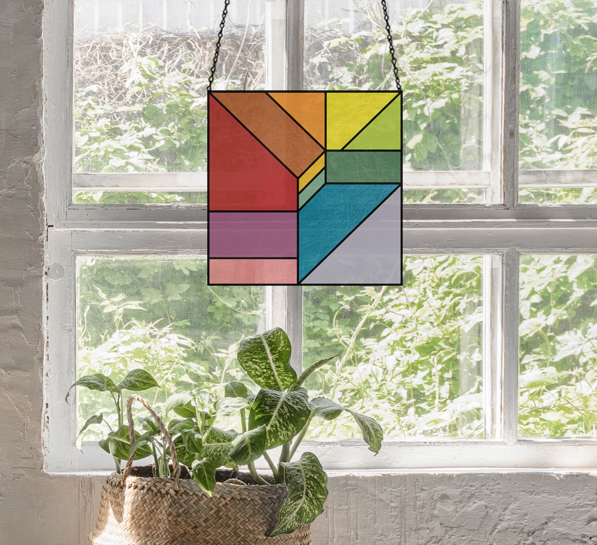 Beginner Geometric Stained Glass Pattern