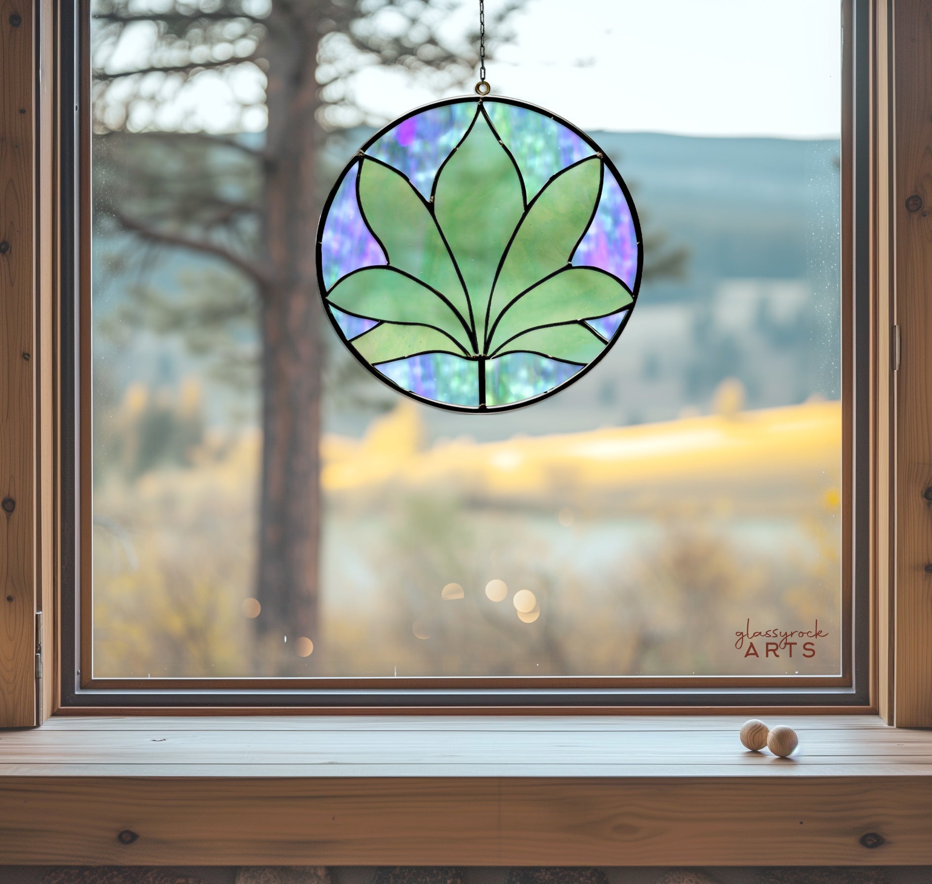 Palm Frond Stained Glass Pattern