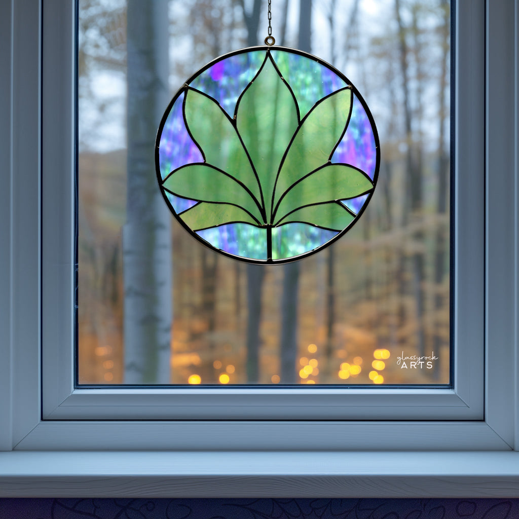 Palm Frond Stained Glass Pattern