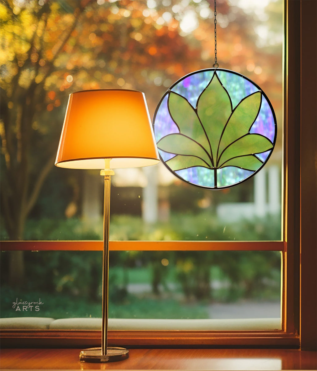 Palm Frond Stained Glass Pattern