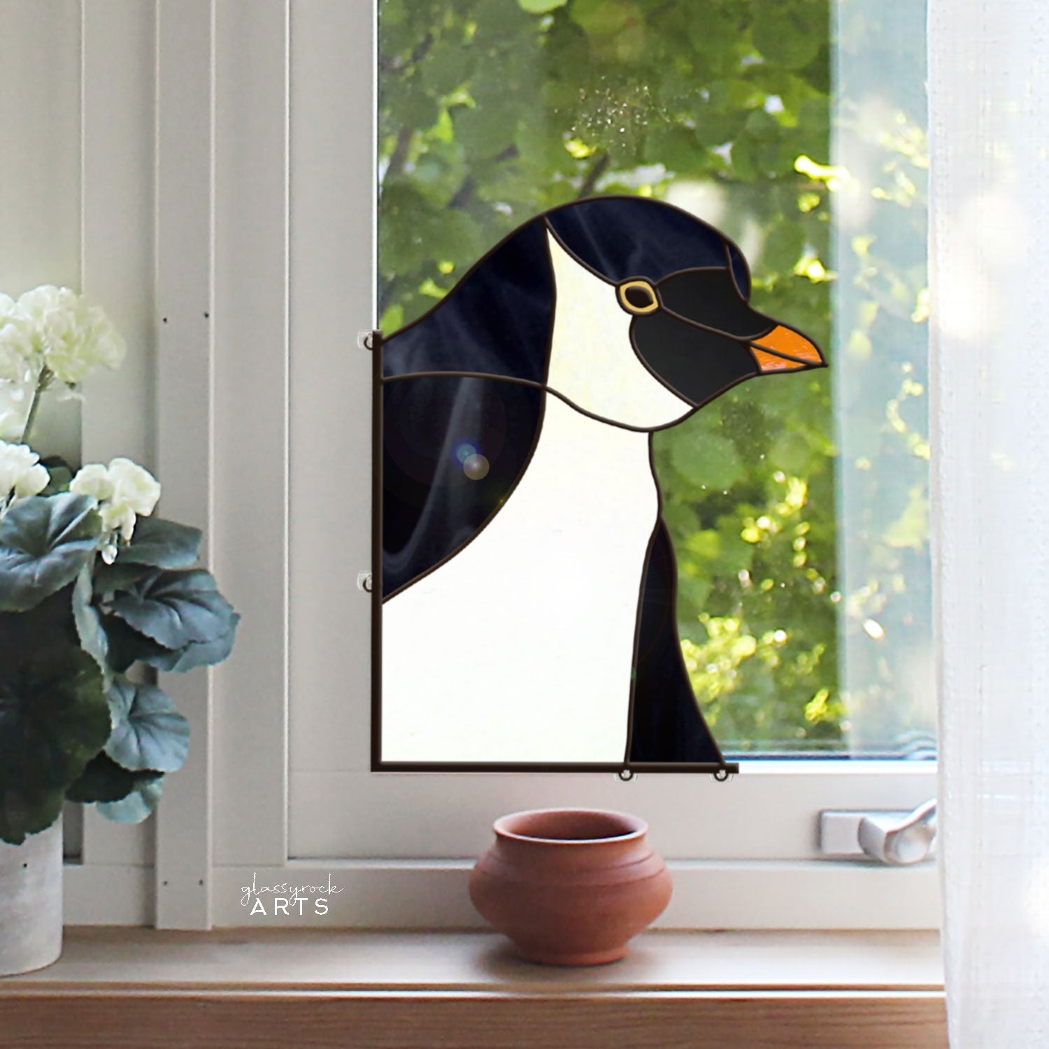 Penguin Stained Glass Pattern