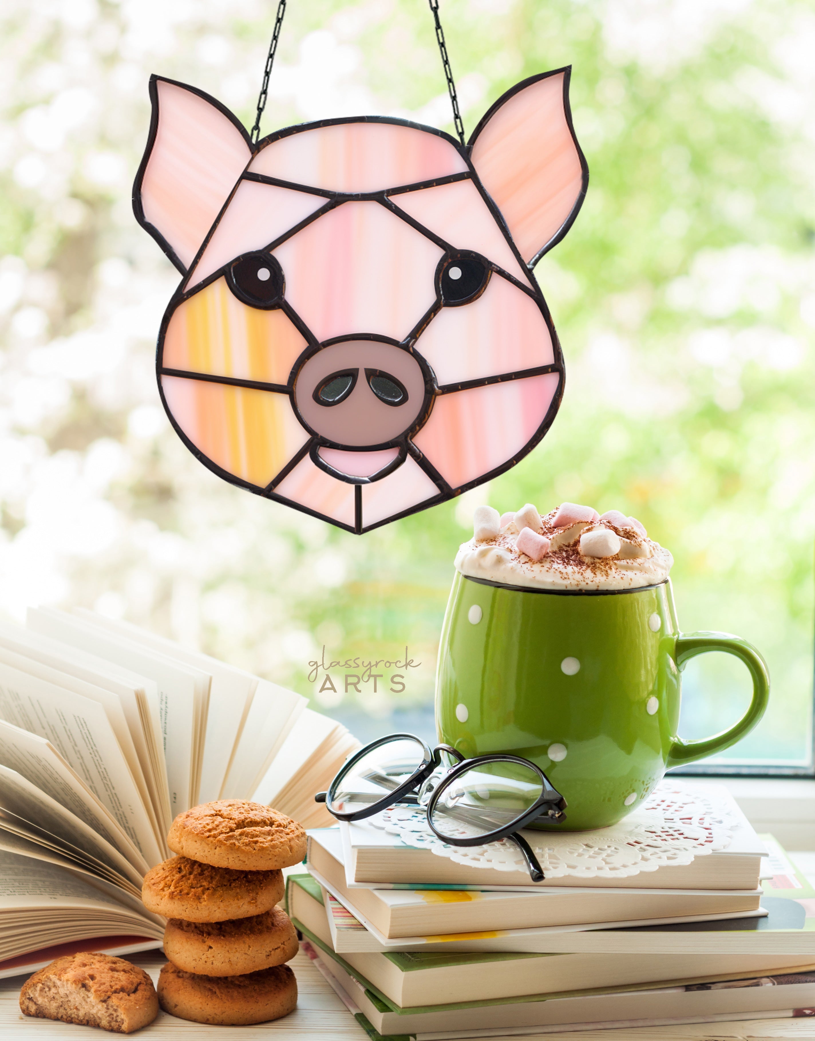 Piglet Stained Glass Pattern