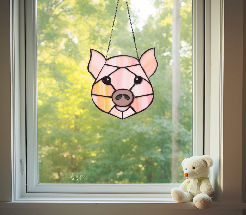 Piglet Stained Glass Pattern