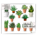 Plant Stems Stained Glass Pattern Pack of 12