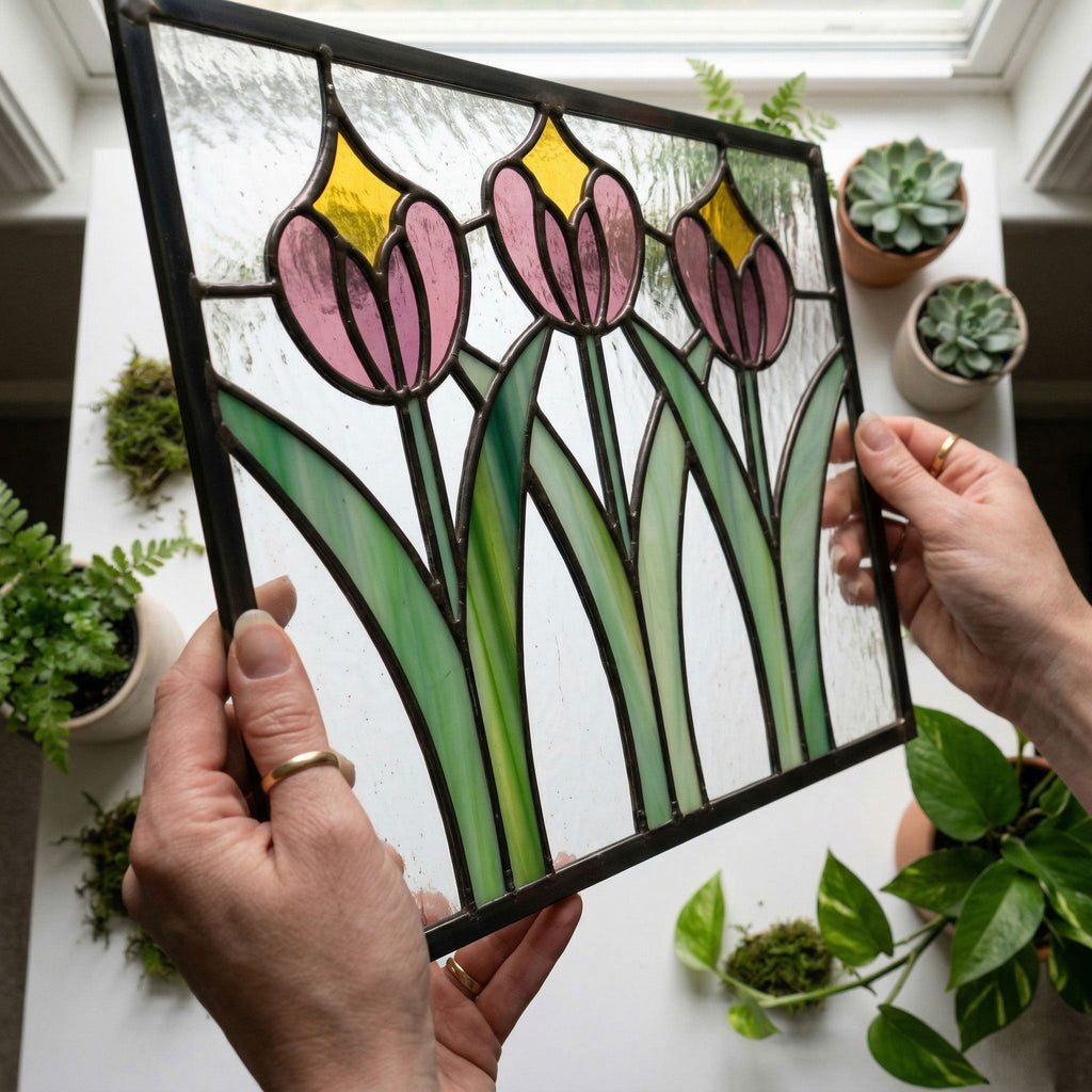 Prairie Stained Glass Flowers Stained Glass Pattern