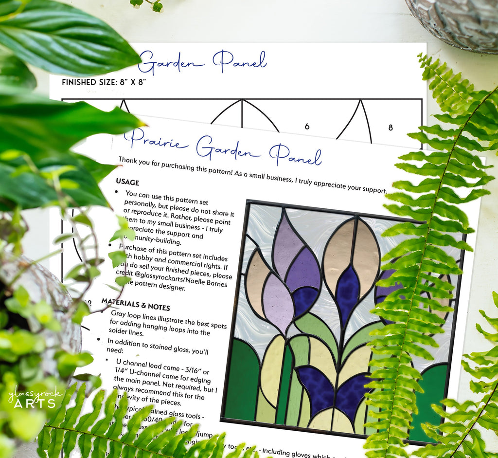Prairie Garden Stained Glass Garden Pattern