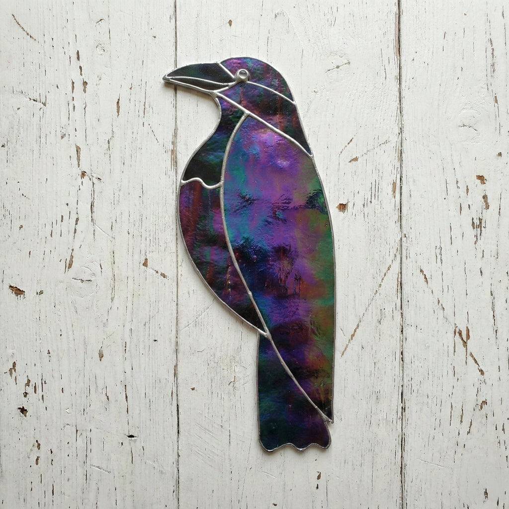 Raven Stained Glass Pattern