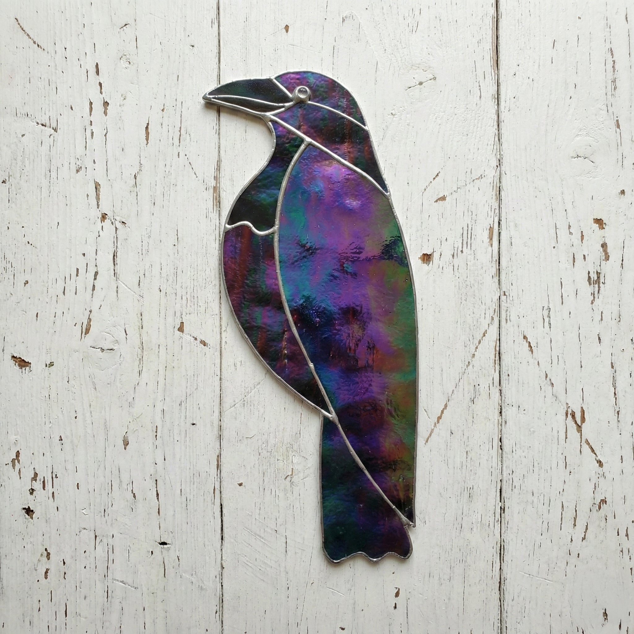 Raven Stained Glass Pattern