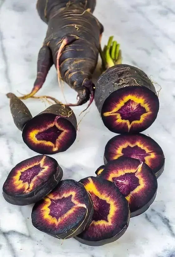Black Nebula Carrot Seeds - 200+ Heirloom Organic Non-GMO - Rare Variety - Fresh Culinary Garden Seeds