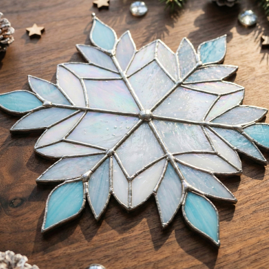 Beautiful Snowflake Stained Glass Pattern