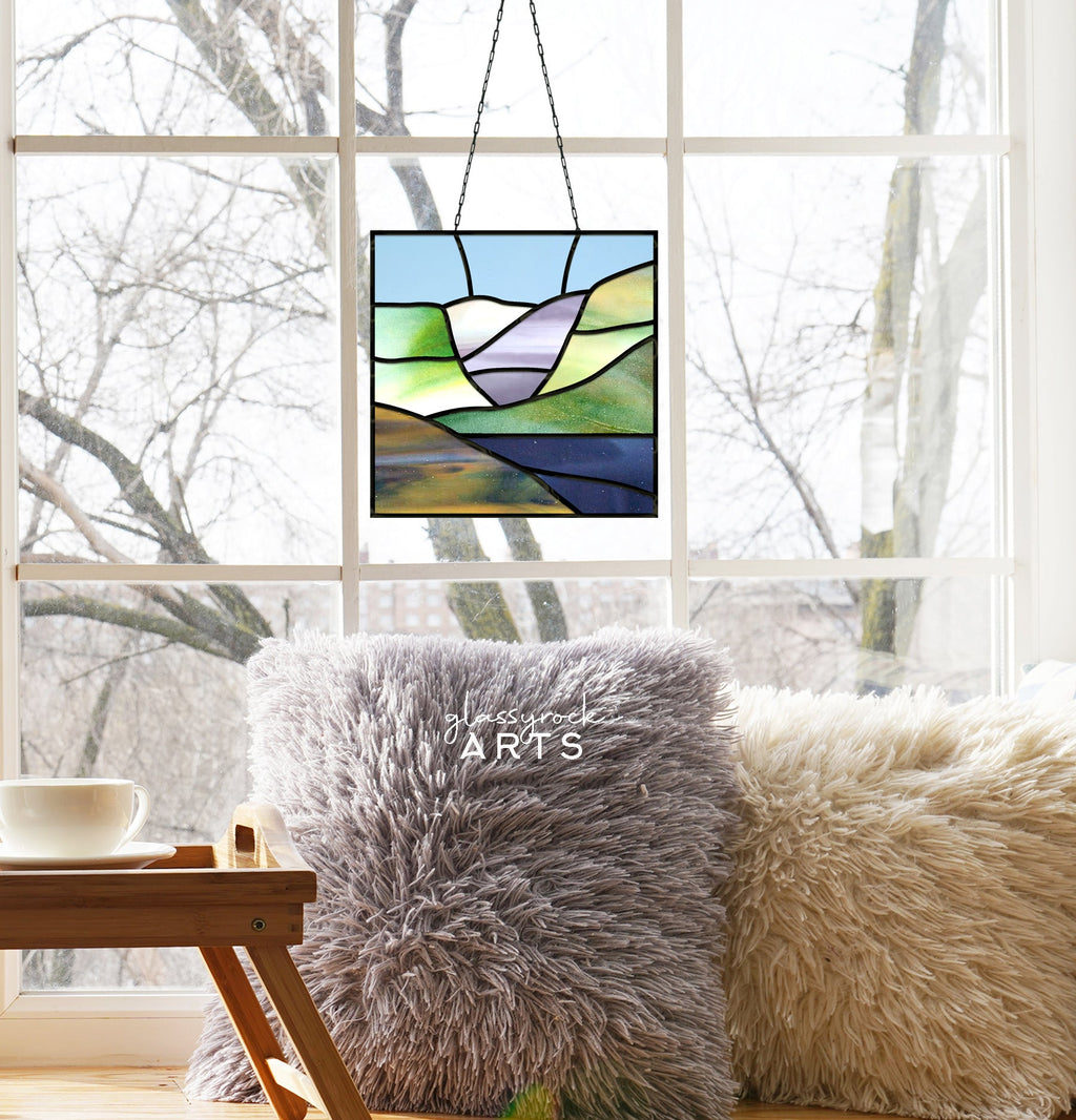 Beginner Landscape Stained Glass Pattern