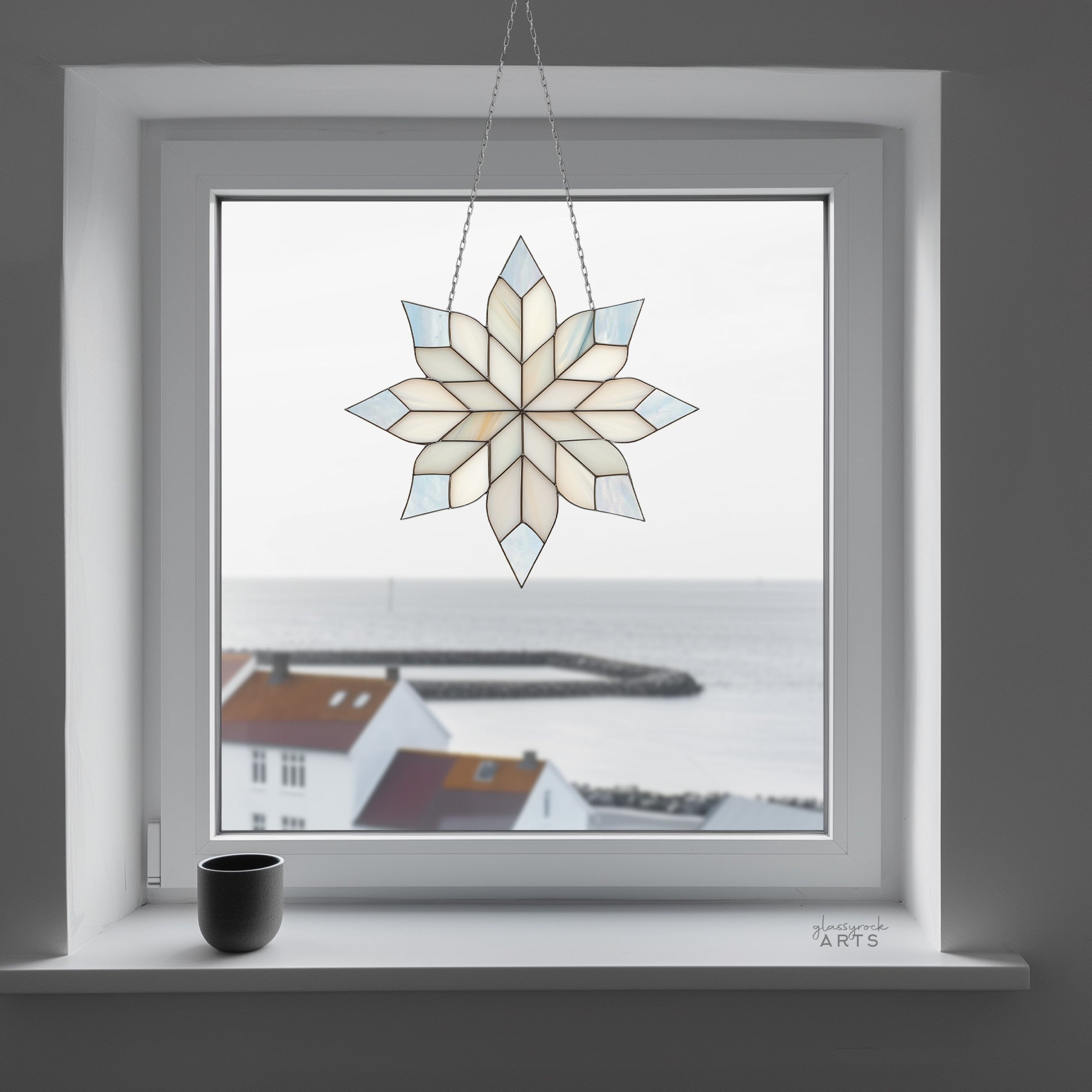 Lovely Snowflake Stained Glass Pattern