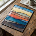 Mountain Landscape Stained Glass Pattern