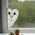 Snowy Owl Stained Glass Pattern