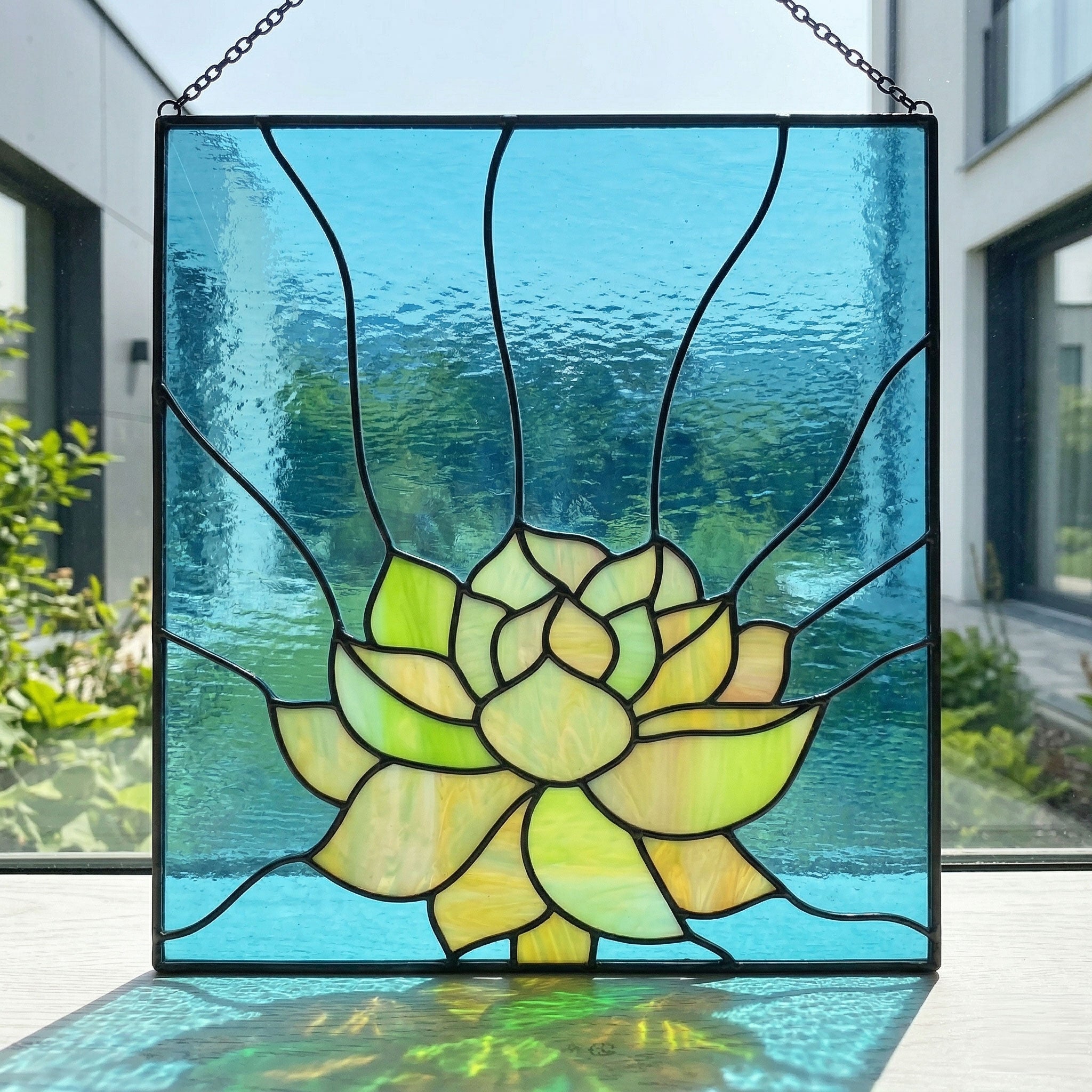 Three Succulent Stained Glass Panel Patterns PDF & PNG