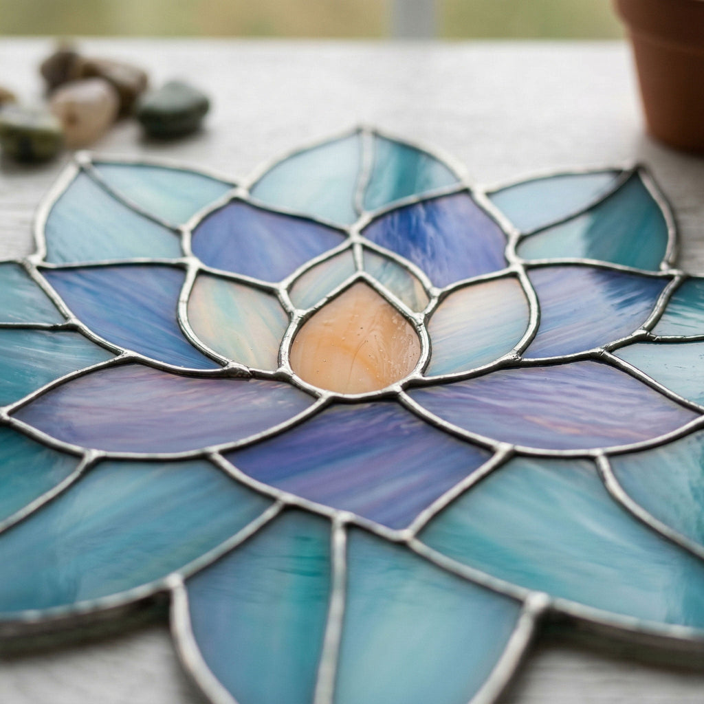 Succulent Suncatcher Stained Glass Pattern